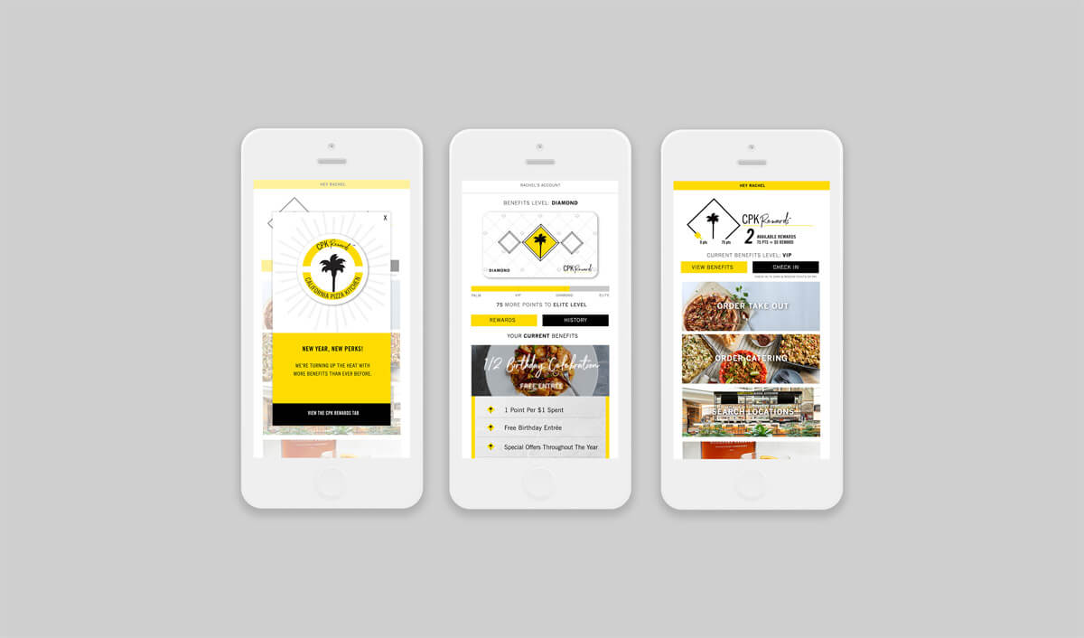 CPK Rewards Mobile App By Jordis Small of Stellen Design