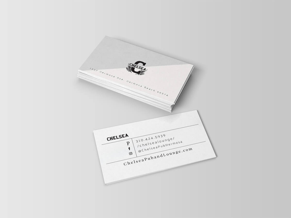 Business Cards Restaurant Branding by Stellen Design in Hermosa Beach Ca