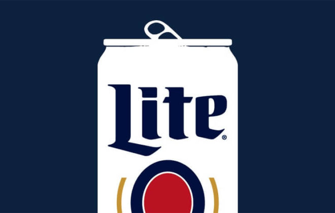 Miller Lite branding by Stellen Design Branding Agency in Los Angeles CA