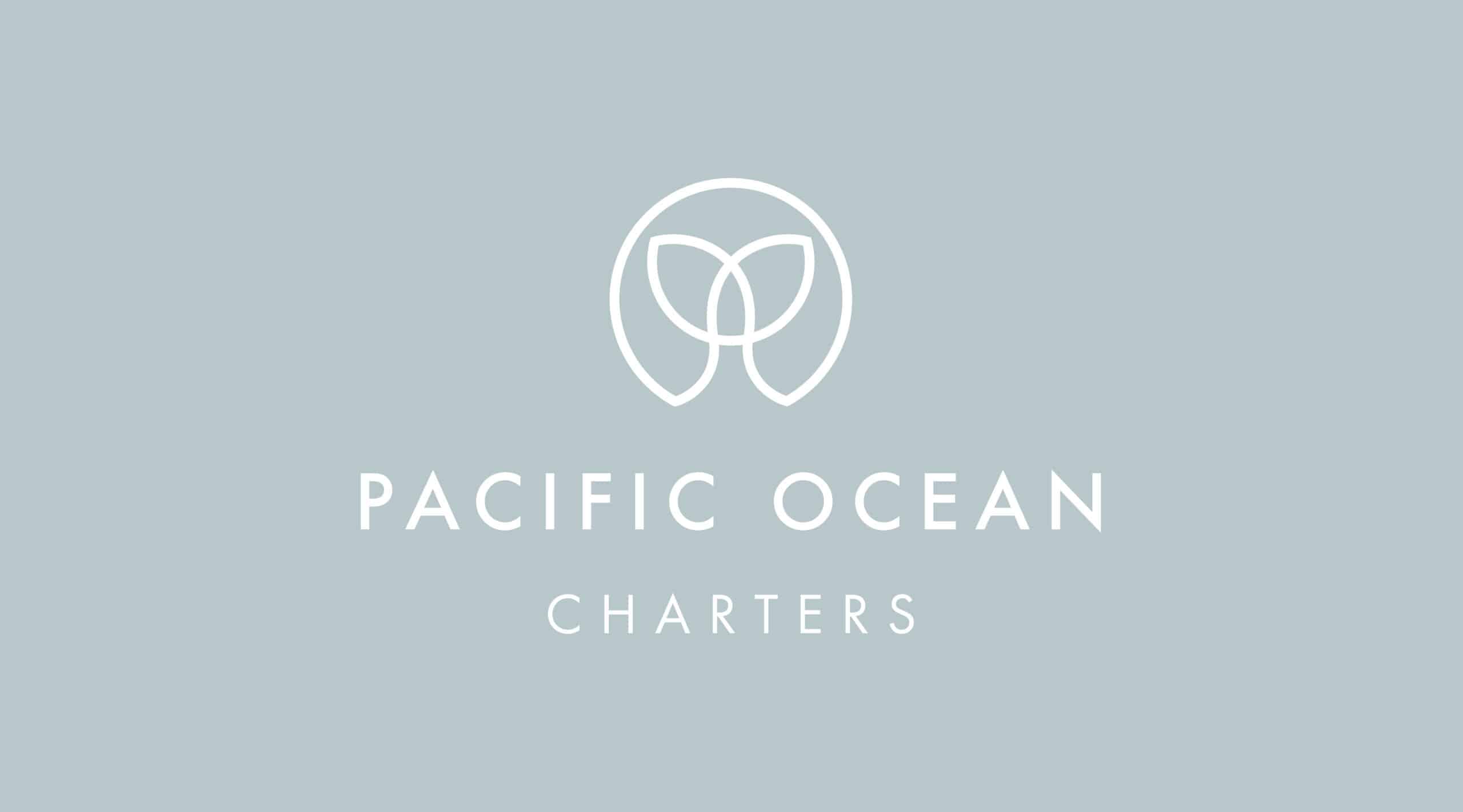 Whale logo mark for Pacific Ocean Charters in Redondo Beach by Stellen Design branding and logo design agency in Los Angeles