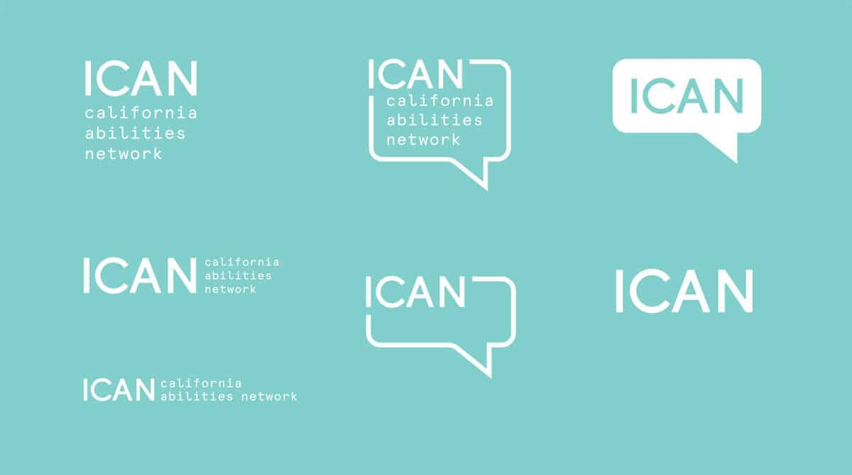 One Color Logos for ICAN