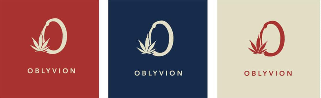 Oblyvion Cannabis Logo Design By Stellen Design Graphic Design and Branding in Los Angeles CA