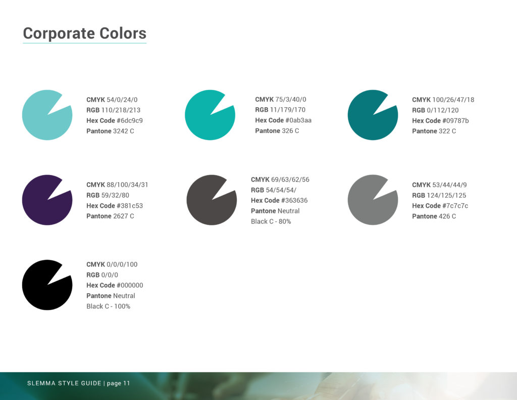 Branding Studio Stellen Design _ Brand Guide Showing use of color