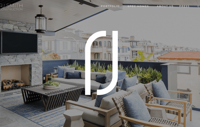 RJ Smith Construction Web by Stellen Design Branding Agency in Los Angeles CA