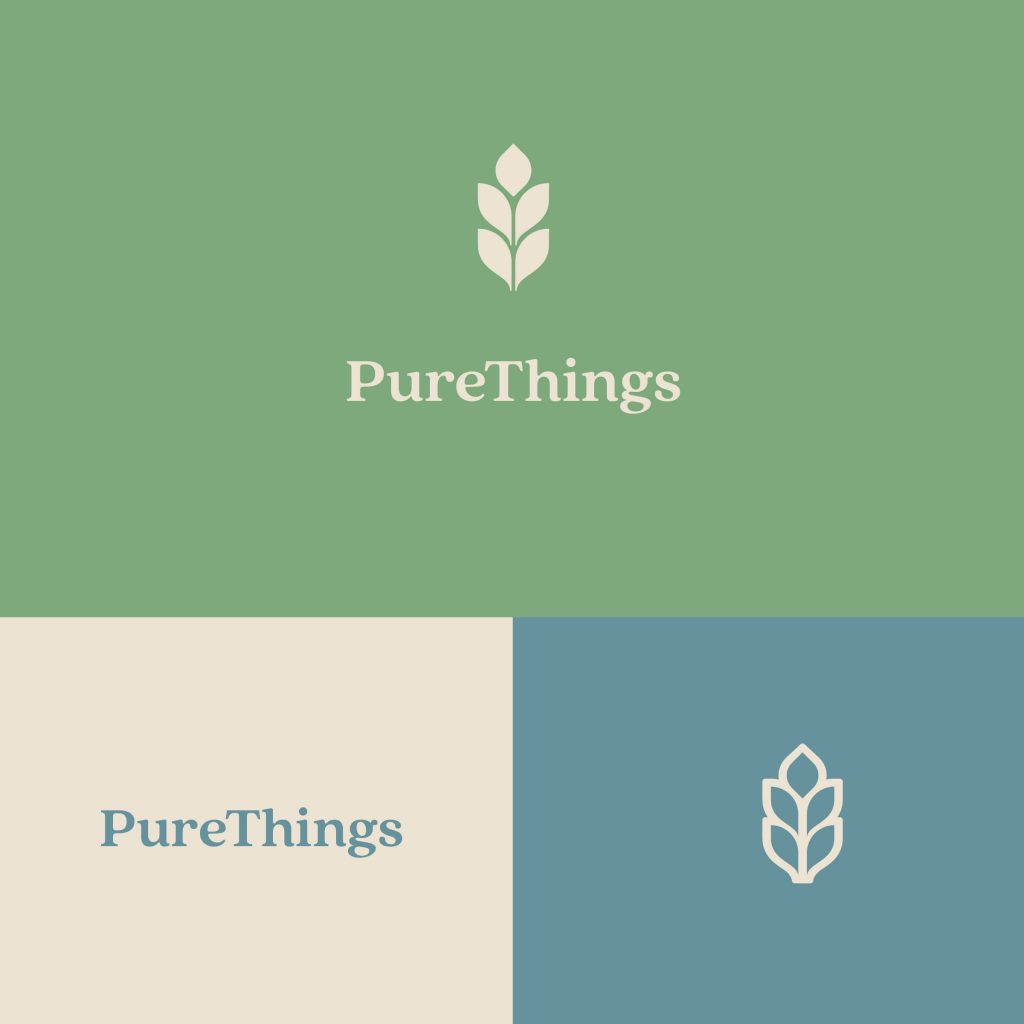 Purethings Heart Tree Logo Design by Stellen Design Graphic Design firm in Hermosa Beach