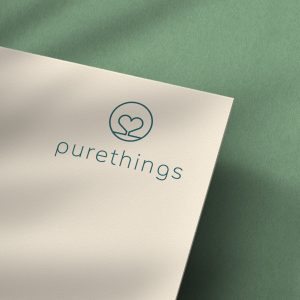 Purethings Heart Tree Logo Design by Stellen Design Graphic Design firm in Hermosa Beach