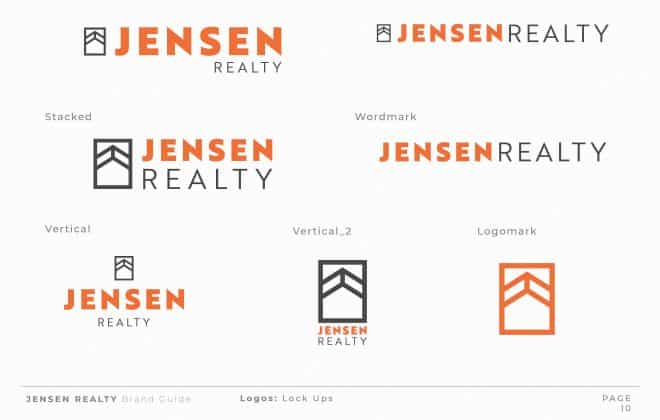 Logo Design for Jensen Reality by Stellen Design Graphic Design and Brand Development Hermosa Beach