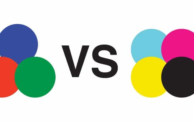 RGB VS CMYK by Stellen Design graphic design firm in Los Angeles