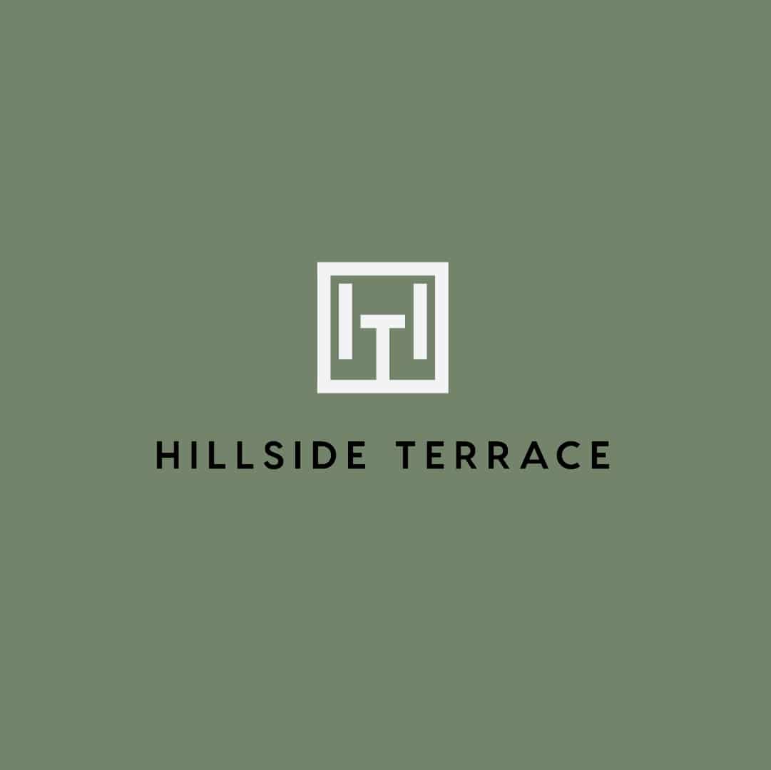 Hillside Terrace Luxury Apartment Building Branding By Stellen Design Graphic Design Studio in Los Angeles Ca