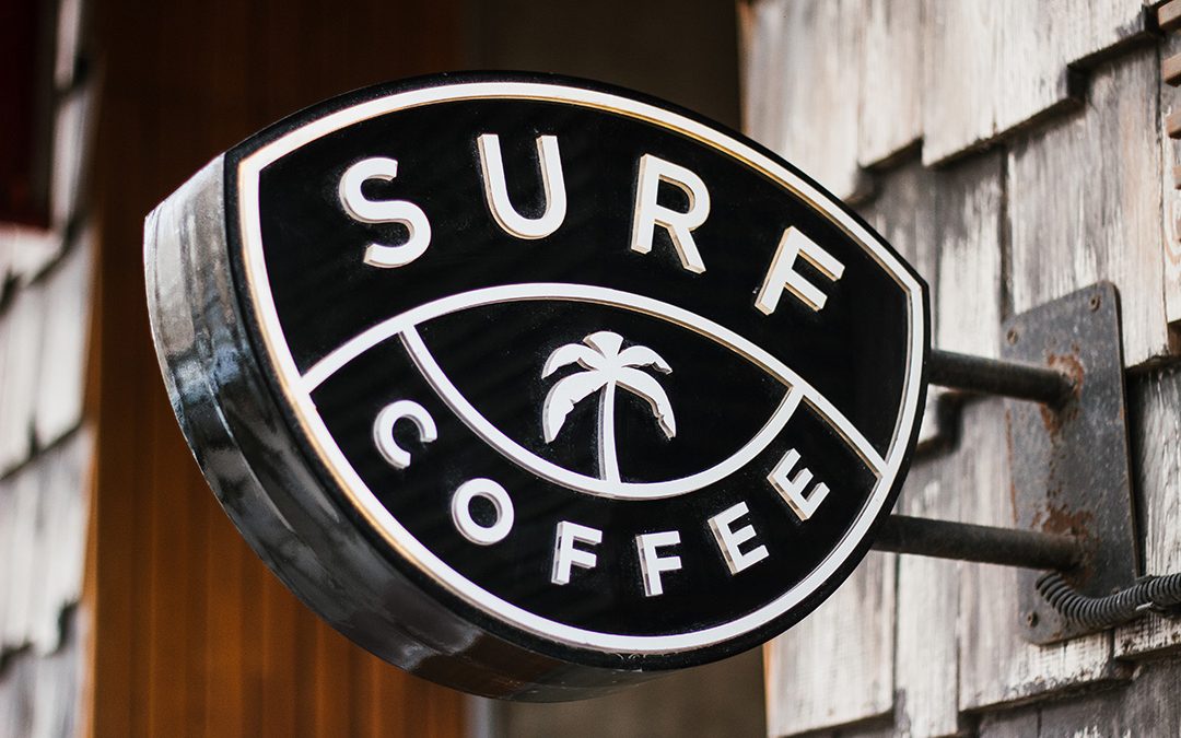 Stellen Design using an image of a Surf Coffee Logo for How Much Should a Logo Cost