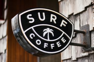 Stellen Design using an image of a Surf Coffee Logo for How Much Should a Logo Cost
