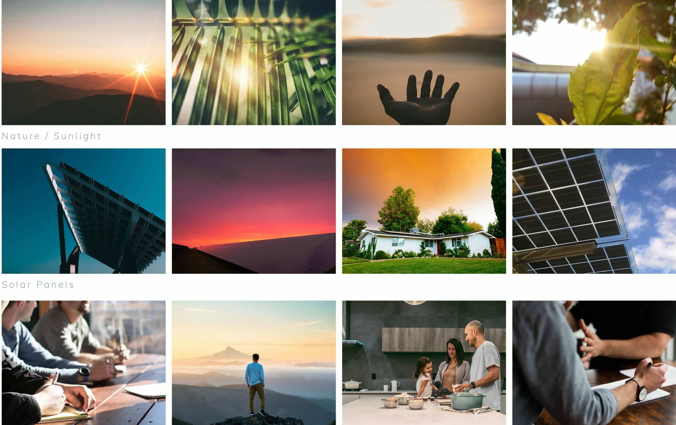 Brand guideline for beach cities solar consulting photography styling by Stellen Design Graphic Design and Branding