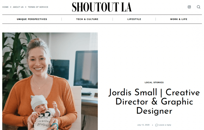 Jordis Small Graphic Designer and Creative Director of Stellen Design Graphic Design and Branding