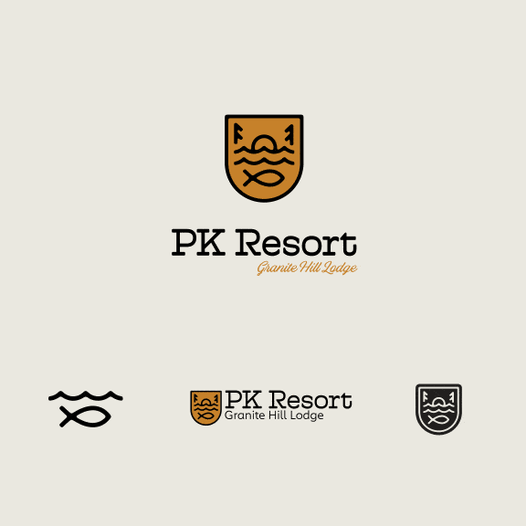 PK Resort Logo Design