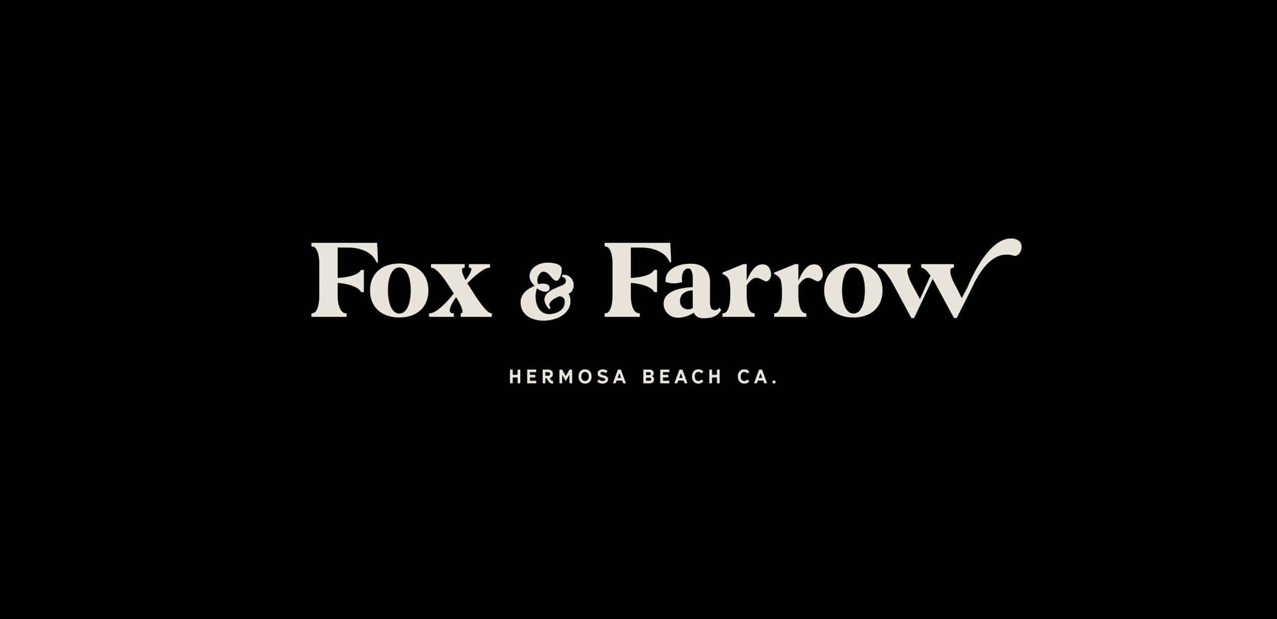 Fox and Farrow Restaurant Branding and Logo Design By Stellen Design Branding Agency in Los Angeles Ca