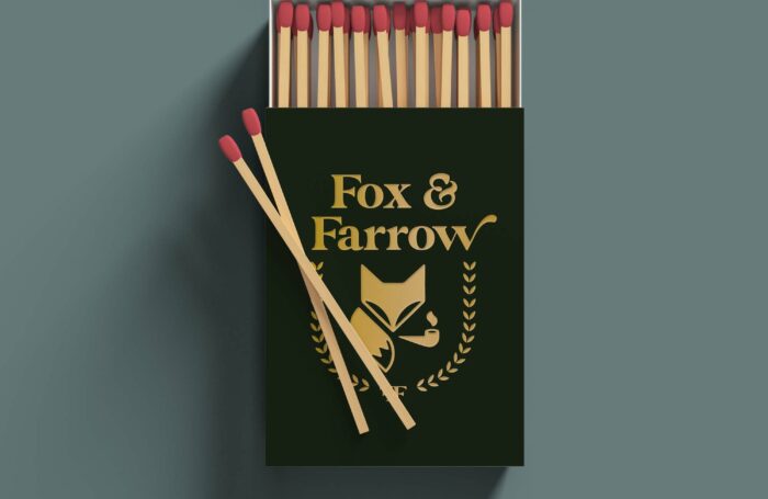 Stellen_Design_Restaurant_Branding_Match_box_Fox_Farrow_