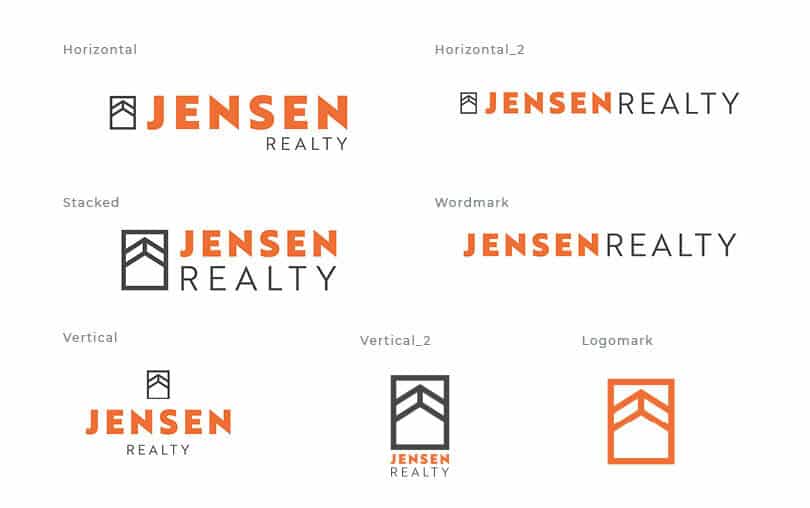Jensen Reality Branding By Stellen Design Graphic Design and Branding Agency Los Angeles Brand Guide Logo Layouts