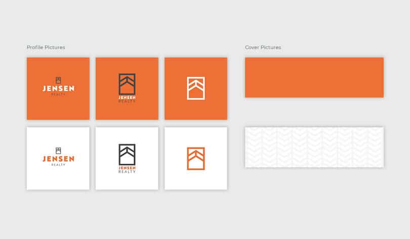 Jensen Reality Branding By Stellen Design Graphic Design and Branding Agency Los Angeles Brand Guide Social Media