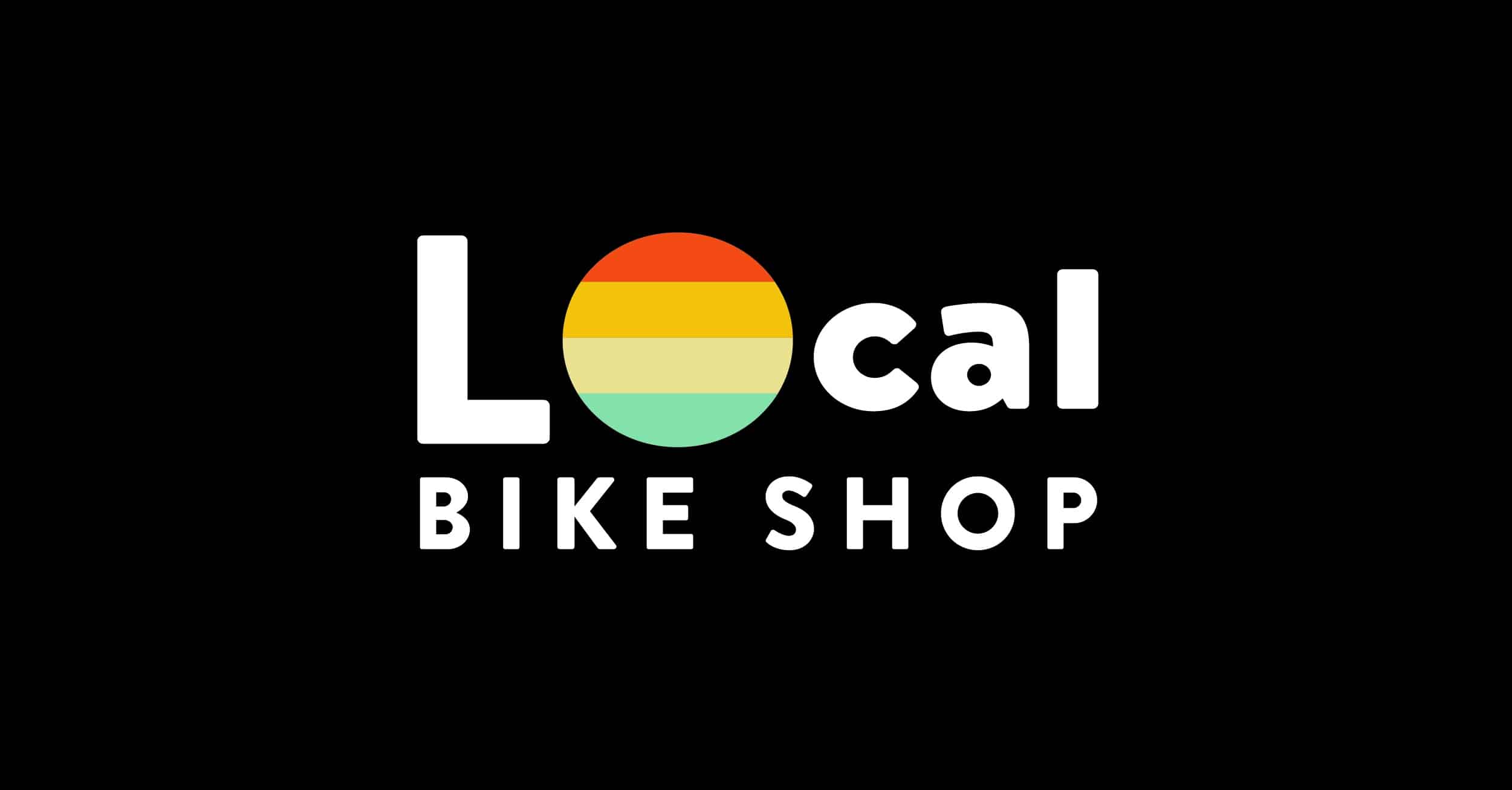 Lo Bike Shop in Los Olivos California logo design of a bike and sunset by Stellen Design Branding Agency in Los Angeles CA