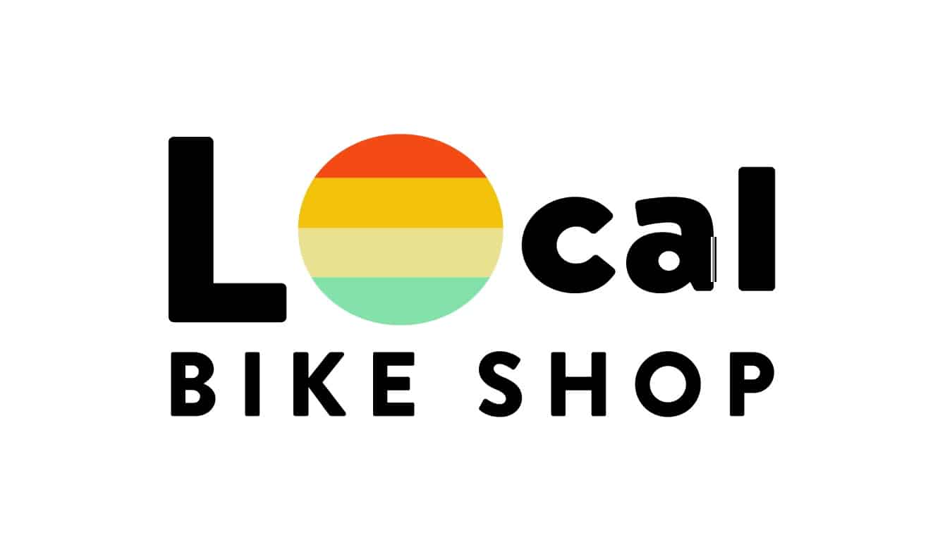 Lo Bike Shop in Los Olivos California logo design of a bike and sunset Stellen Design Branding Agency in Los Angeles CA
