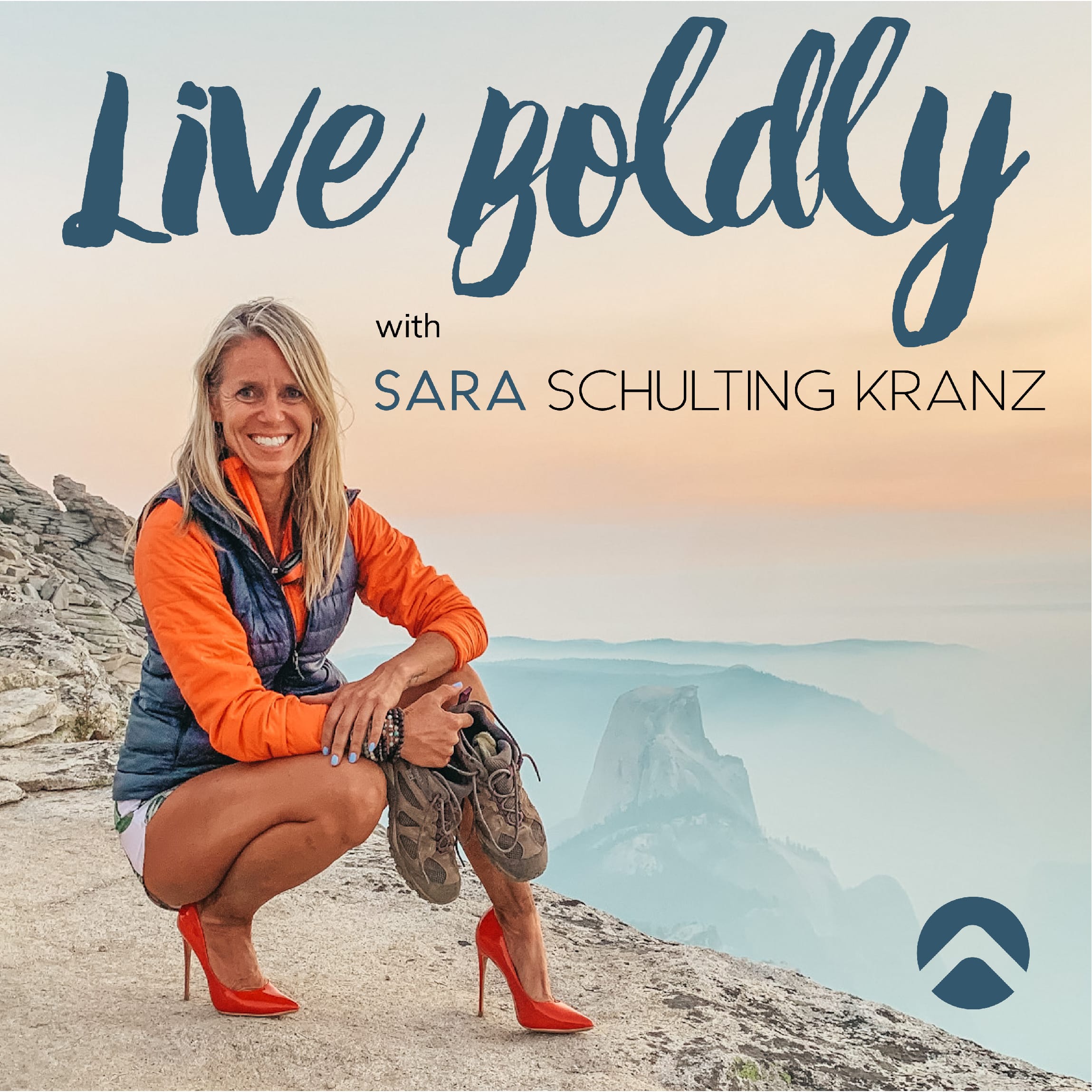 Podcast cover assets for Sara Schulting Kranz by Stellen Design Graphic Design and Branding Agency in Los Angeles California