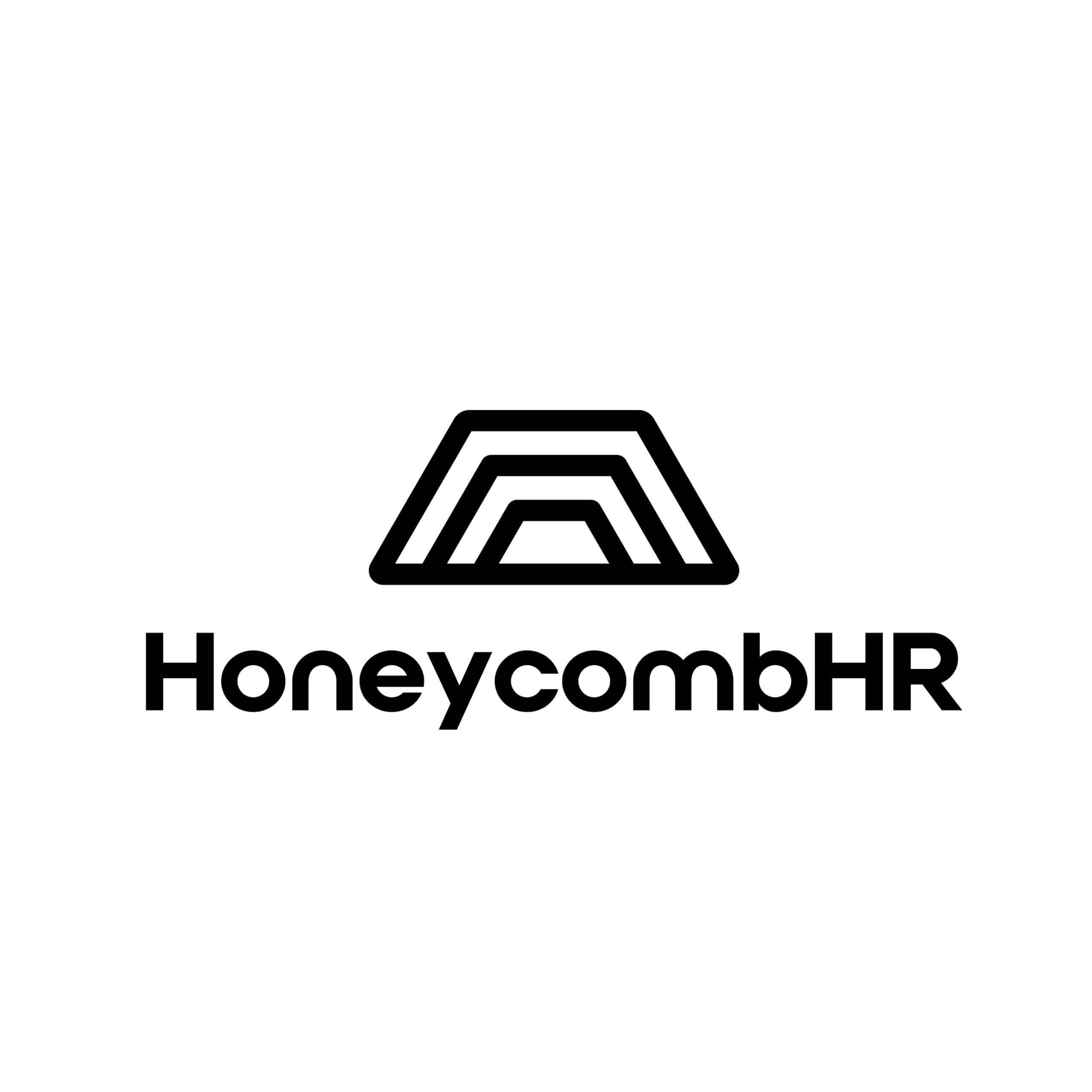 Honeycomb HR logo design of a honeycomb sunset by Stellen Design Graphic Design and Branding Agency in Los Angeles California