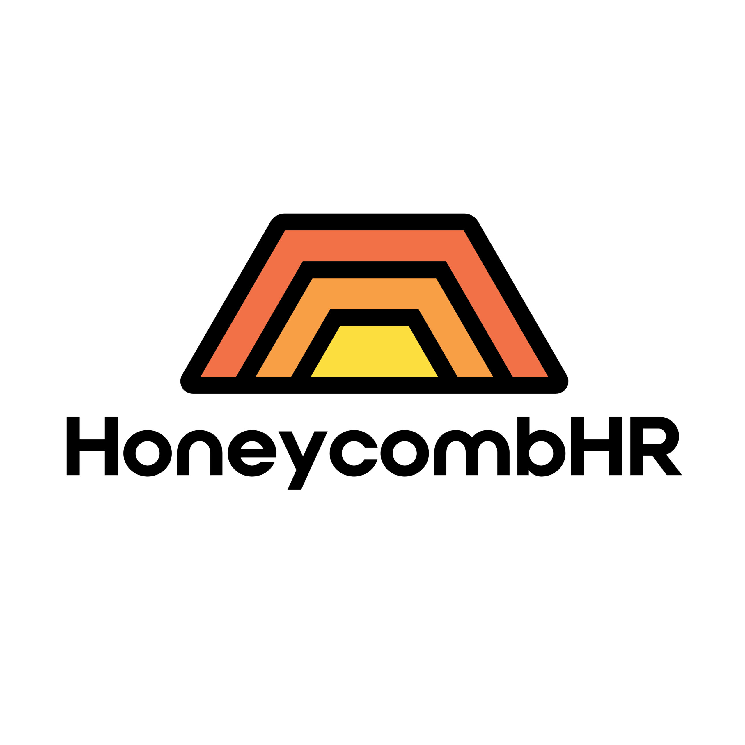 HoneycombHR logo design by Stellen Design Branding Agency in Los Angeles Specializing in clean logo design