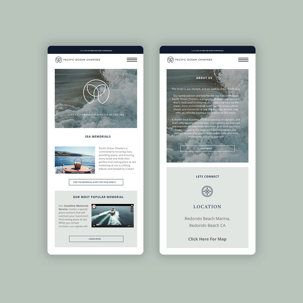 Pacific Ocean Charters Home Page