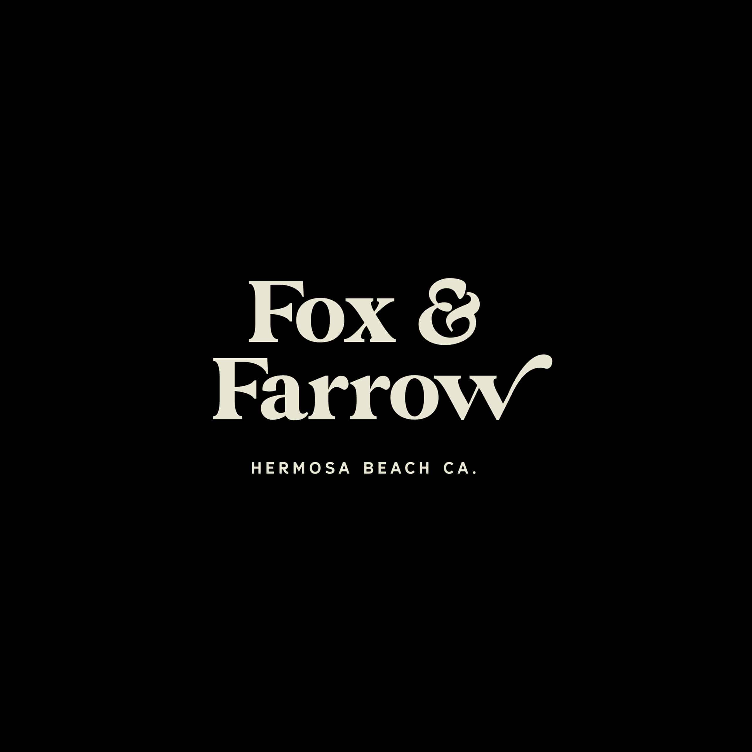 Fox and Farrow Restaurant Branding and Logo Design By Stellen Design Branding Agency in Los Angeles CA