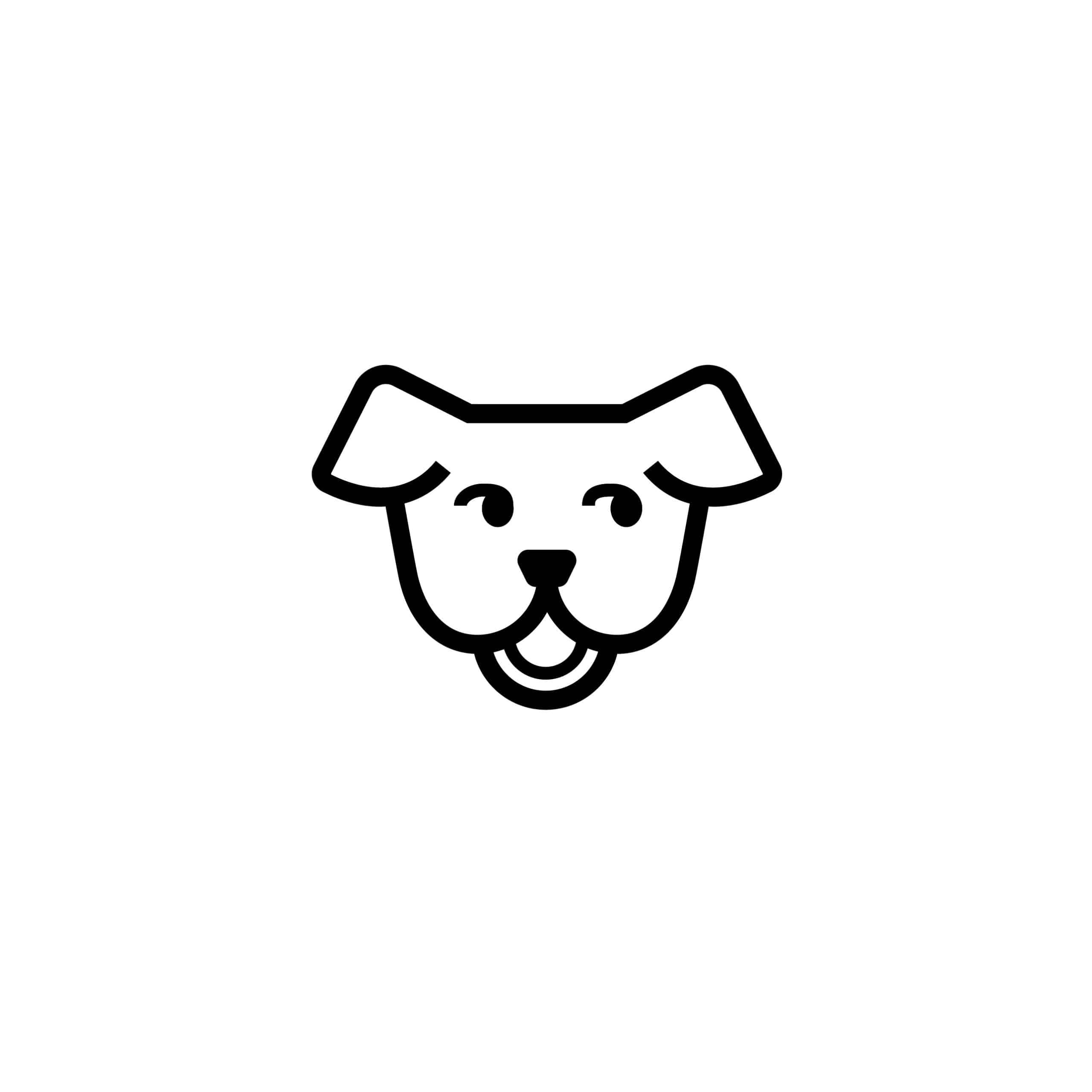 Cute Pit Bull Logo Mark for The Mutt Mobile by Stellen Design Branding Agency in Los Angles CA