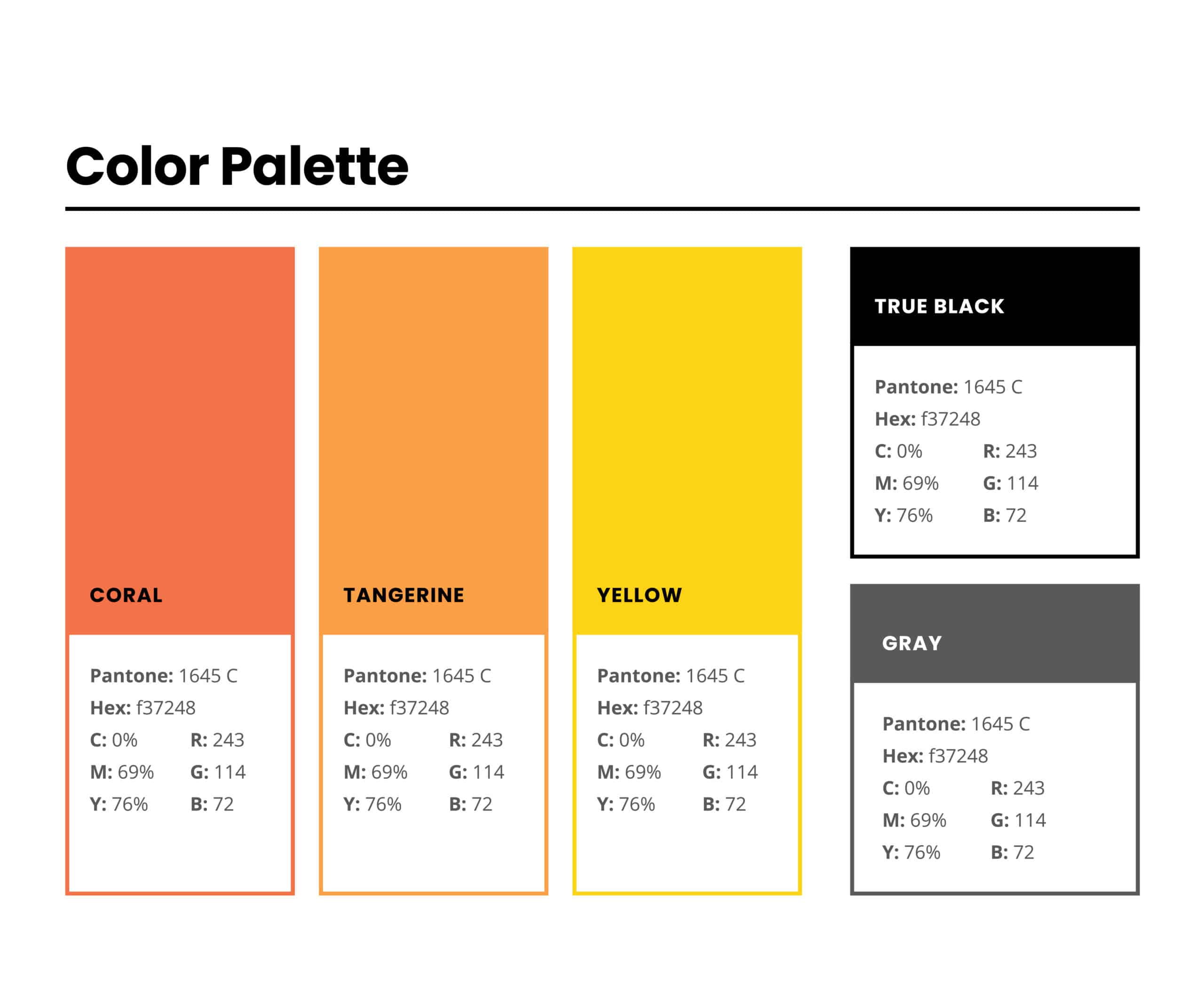Honeycomb HR Color Palette by Stellen Design Branding Agency in Los Angeles CA