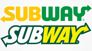 Subway logos over time featured on Stellen Design Branding Agency Blog on The Difference Between Brand and Logo