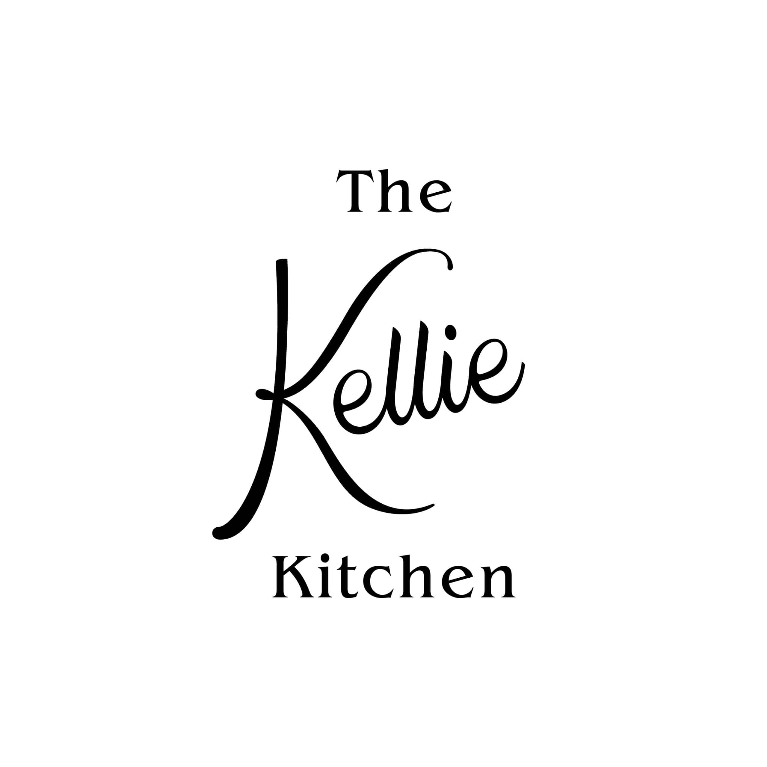 The Kellie Kitchen Logo By Stellen Design Branding Agency in Los Angeles CA with a script work mark style logo