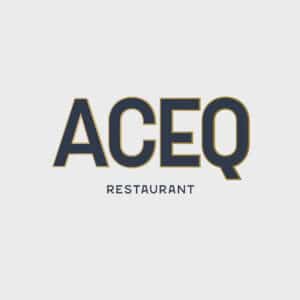 ACEQ Restaurant in Taos New Mexico Logo Design By Stellen Design Branding and Logo Design Agency in Los Angeles CA