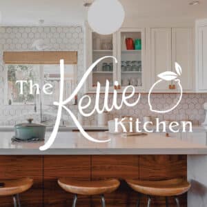 The Kellie Kitchen Logo and Brand Design by Stellen Design branding agency in Los Angeles California focusing on a fresh and fun brand with a lemon logo