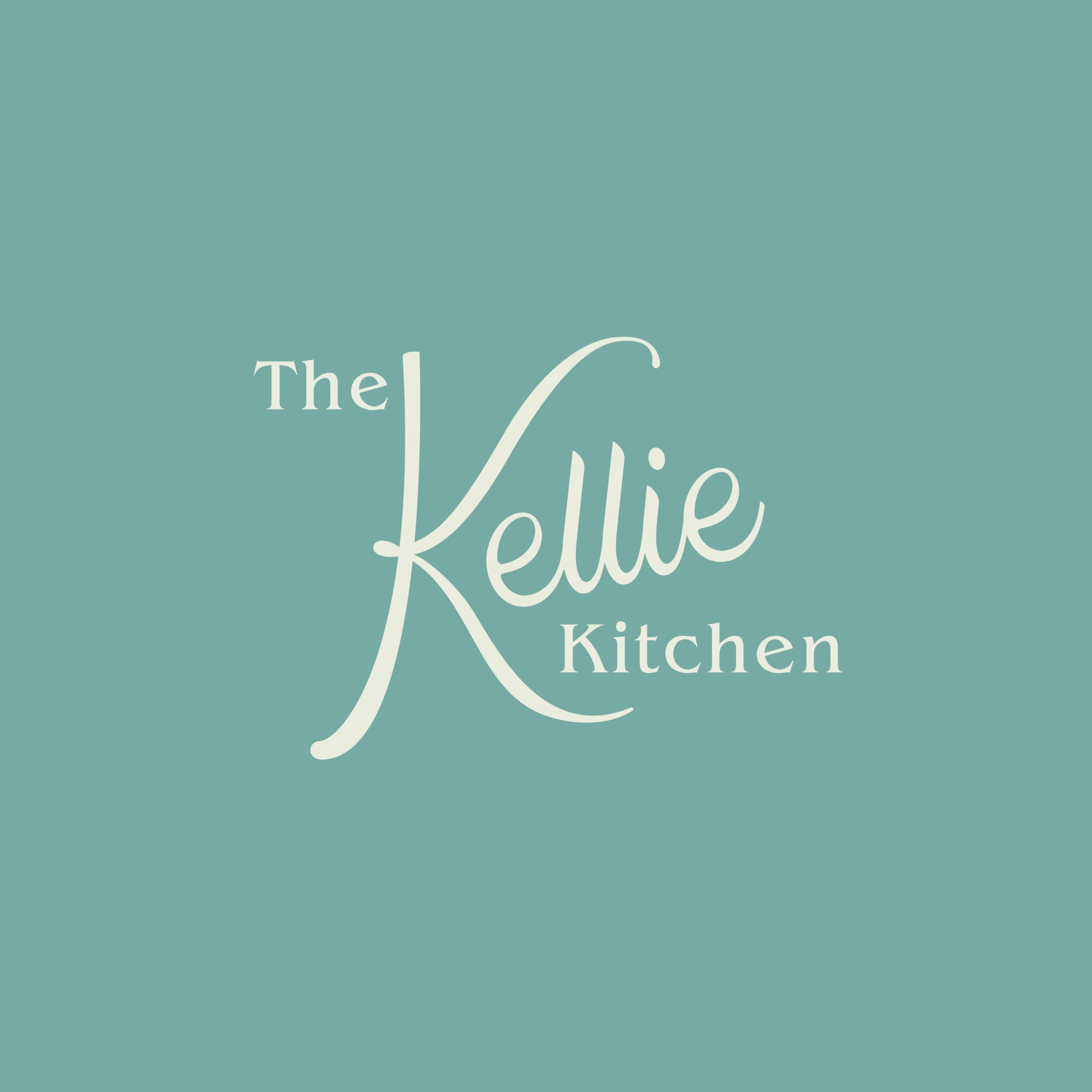 The Kellie Kitchen Logo and Brand Design by Stellen Design branding agency in Los Angeles California focusing on a fresh and fun brand with a lemon logo