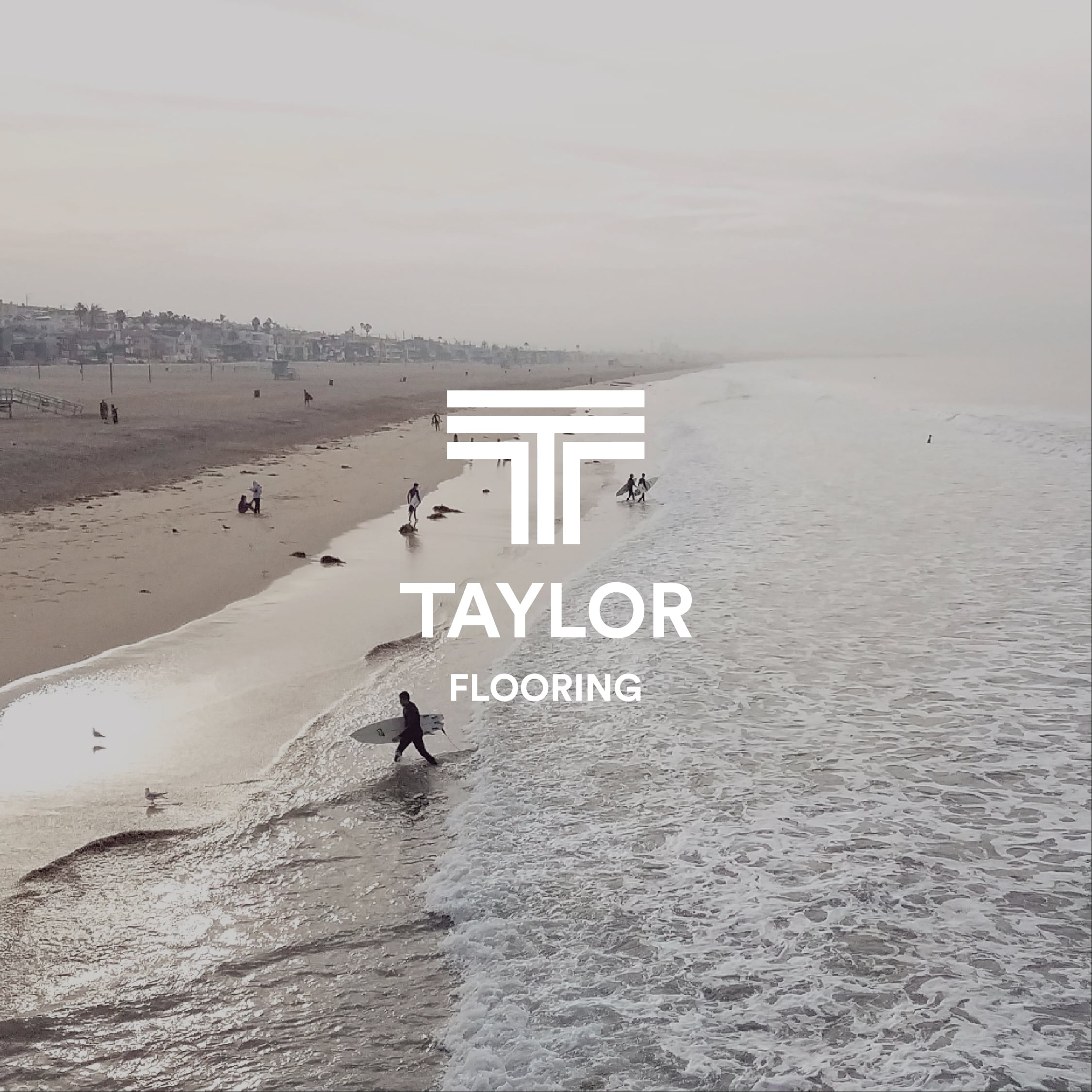 Taylor Flooring Logo Design By Stellen Design Branding Agency in Los Angeles California