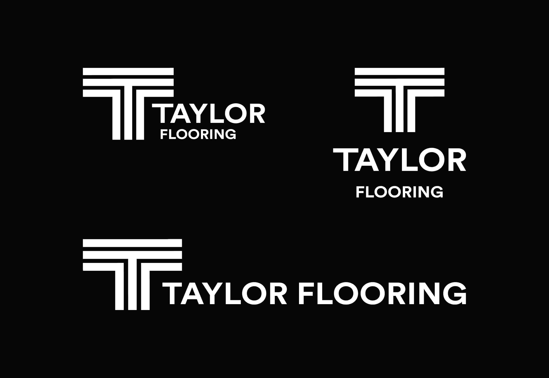 Taylor Flooring Logo Design By Stellen Design Branding Agency in Los Angeles California