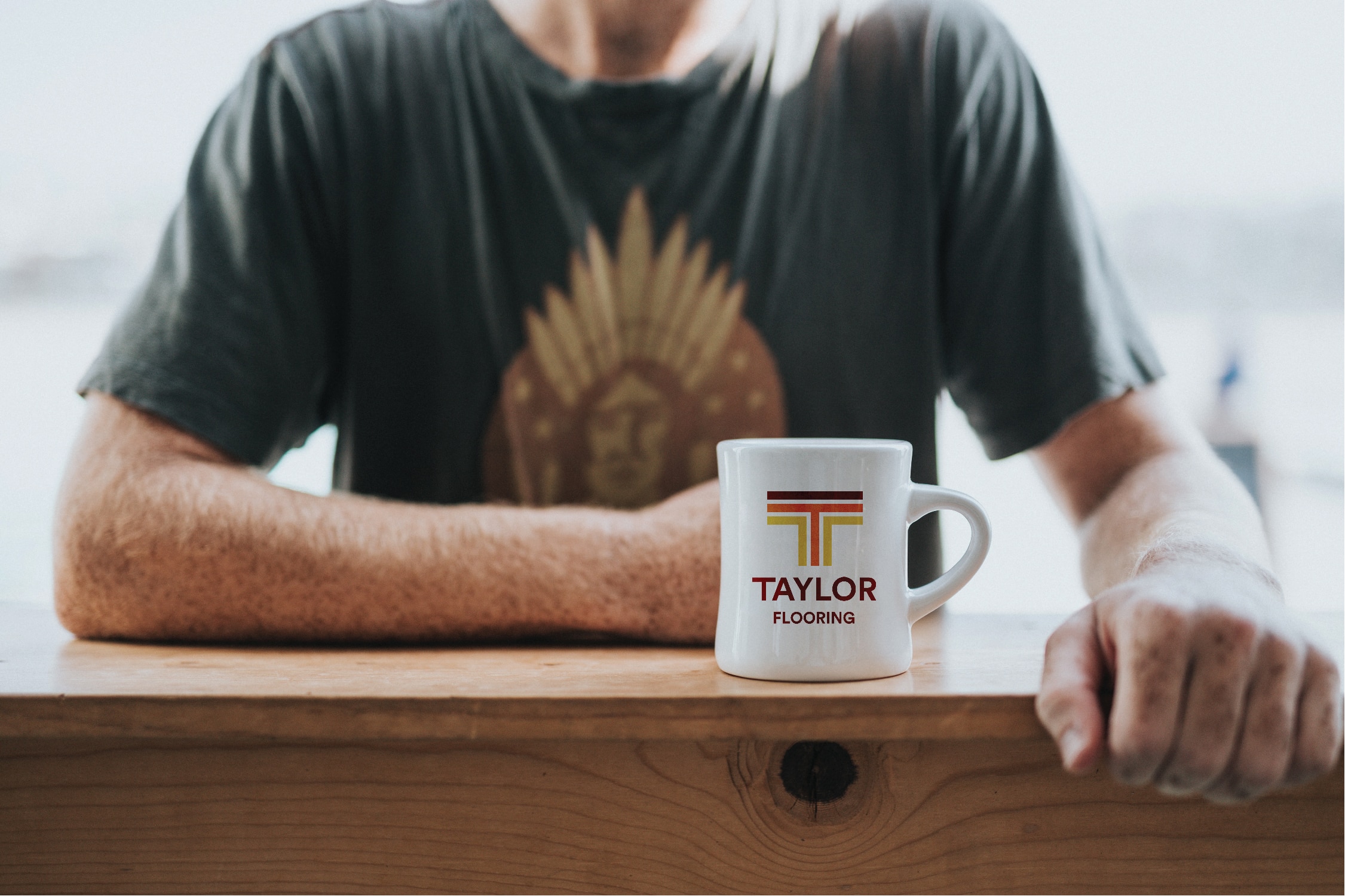 Taylor Flooring Logo Design By Stellen Design Branding Agency in Los Angeles California
