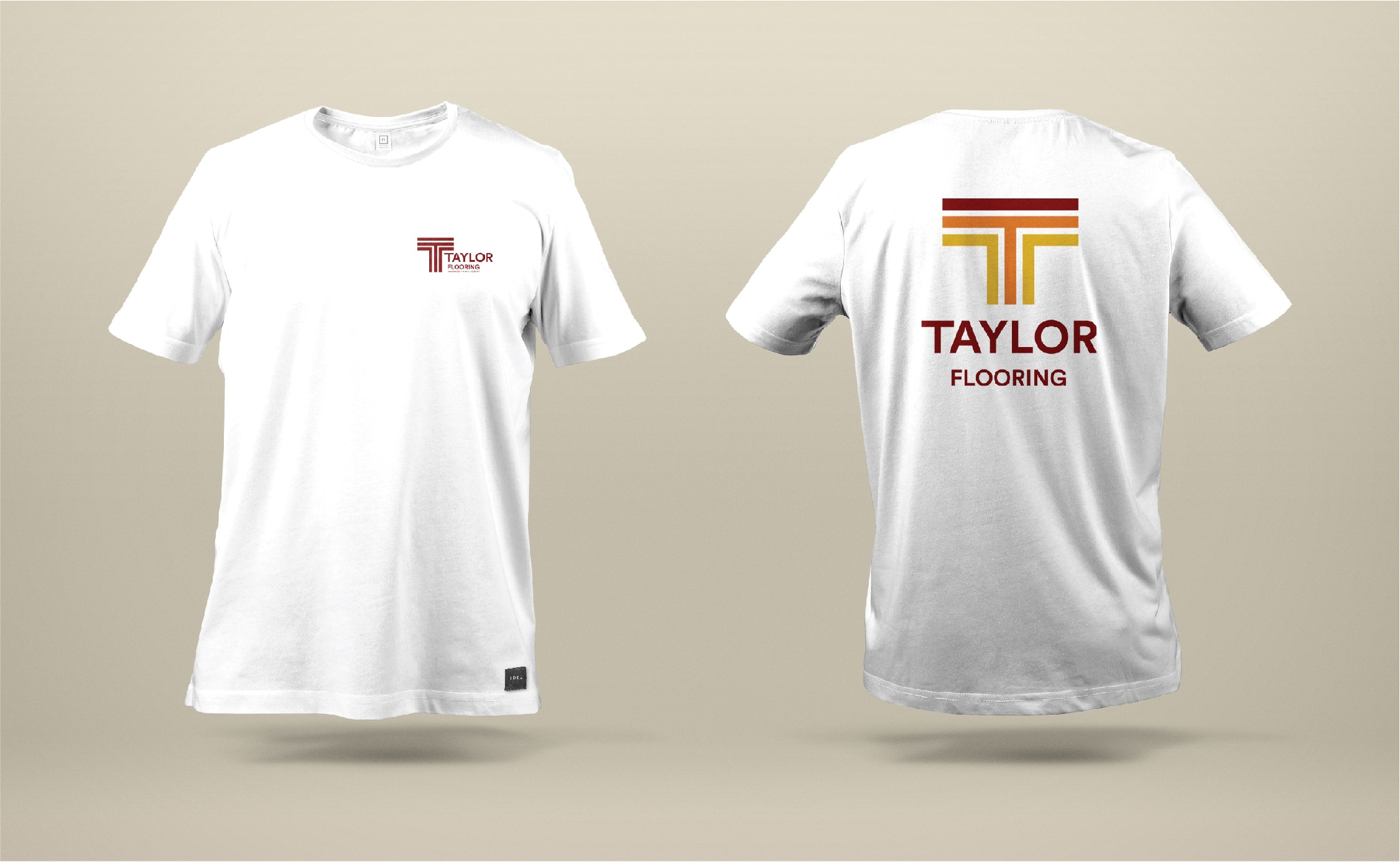 Taylor Flooring Logo Design By Stellen Design Branding Agency in Los Angeles California