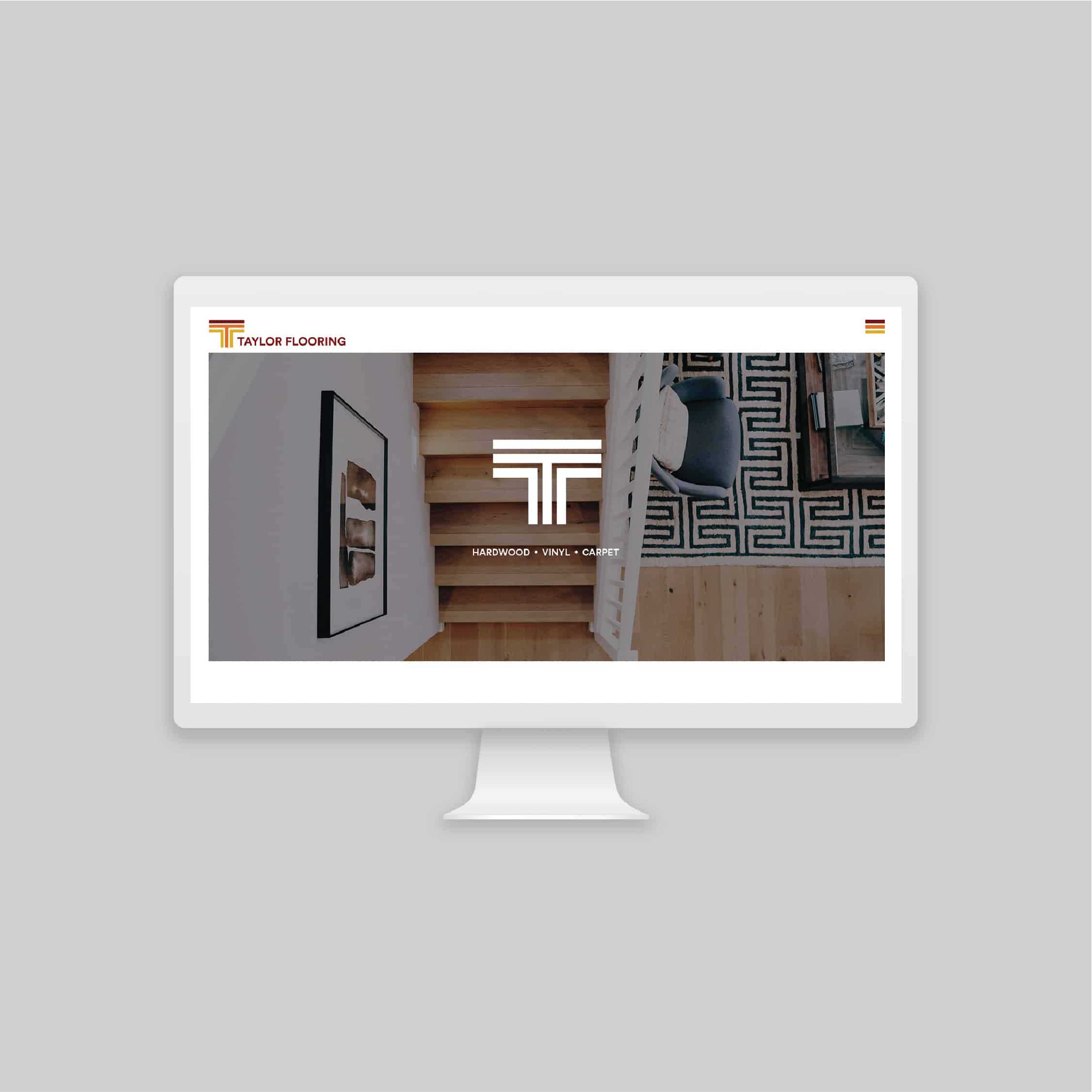 Taylor Flooring Logo Design By Stellen Design Branding Agency in Los Angeles California