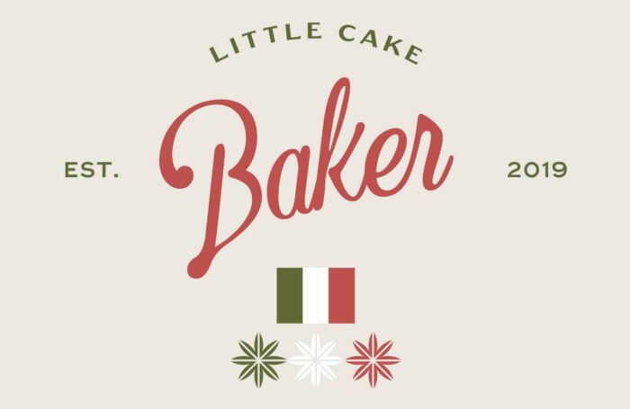 Little Cake Baker Italian Logo