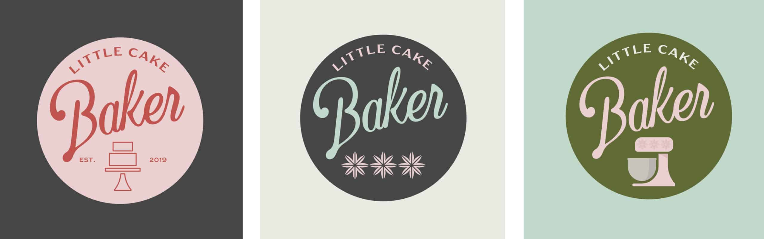 Cake Icon for Little Cake Baker by Stellen Design branding agency in Los Angles CA