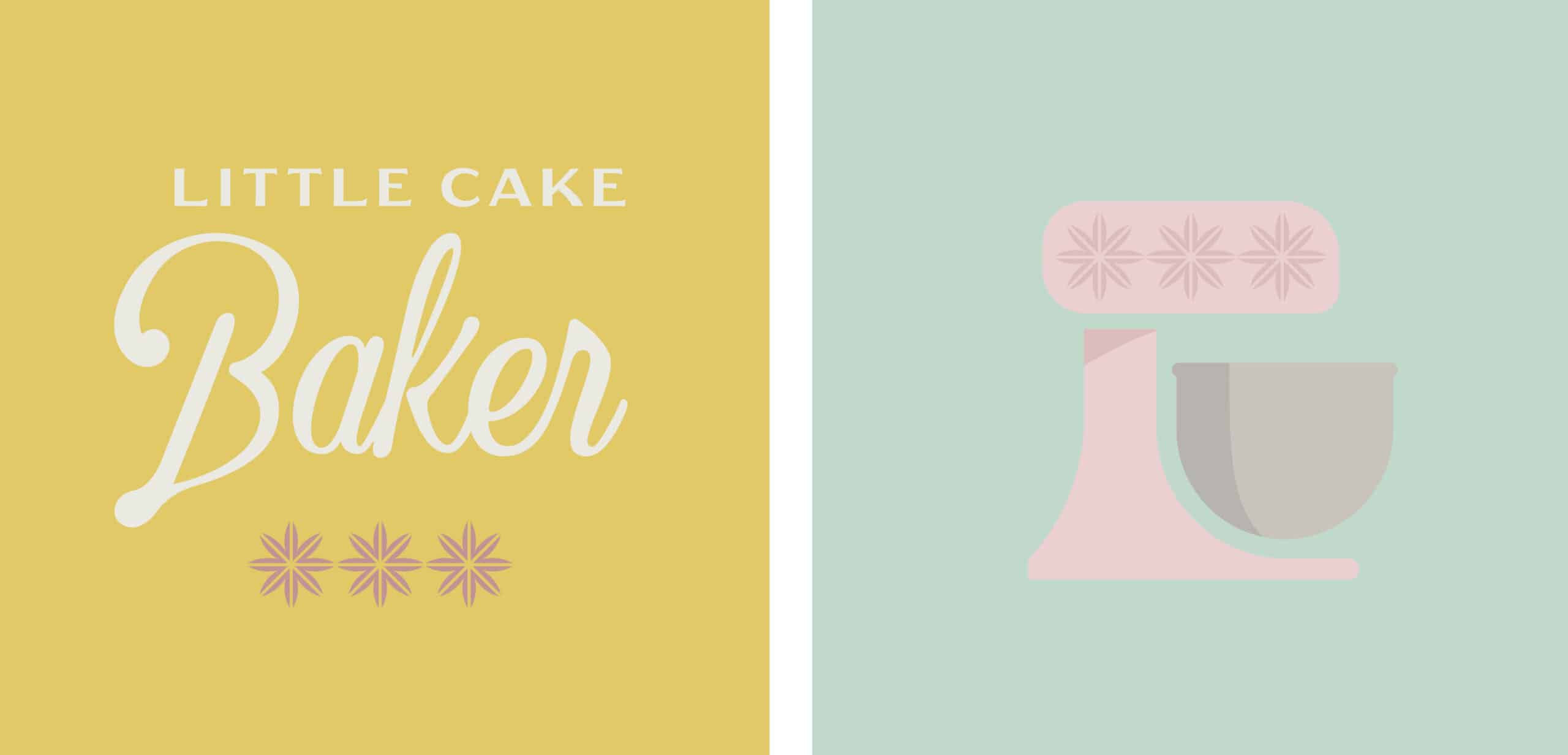 Logo Designs for Little Cake Baker Brittany Lomardi by Stellen Design Branding Agency in Los Angeles California