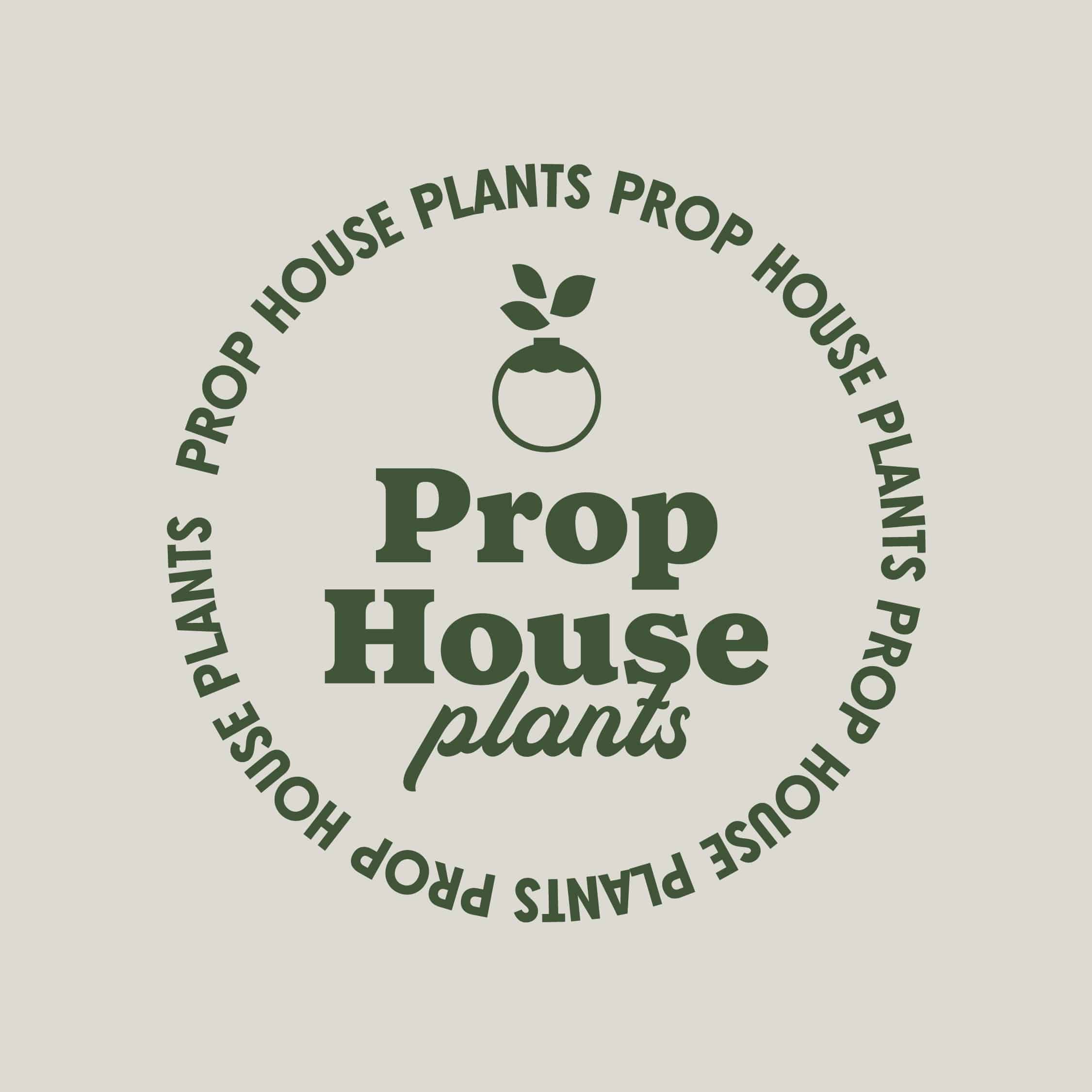 Stamp Style Prop House Plants Logo Design by Stellen Design Branding Agency in Los Angeles CA
