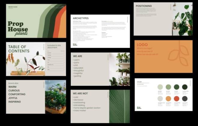 Prop House Plants Brand in Article What is a brand guide and why do you need it? by Stellen Design Branding Agency in Los Angeles CA