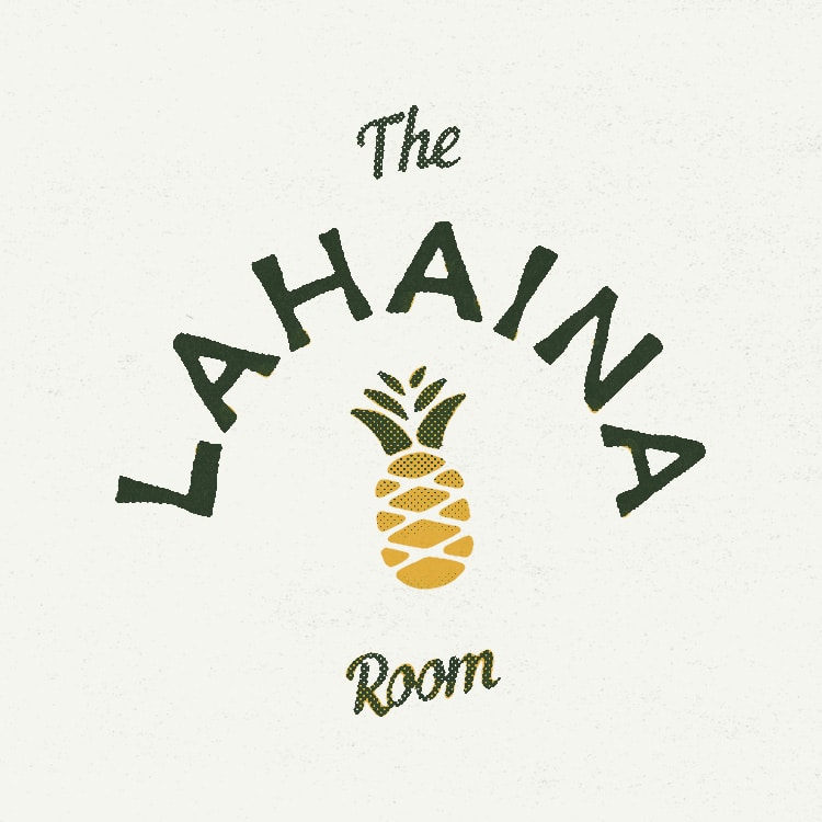 Pineapple Logo The Lahaina Room Tiki Bar Branding by Stellen Design logo design and branding agency in Los Angeles California