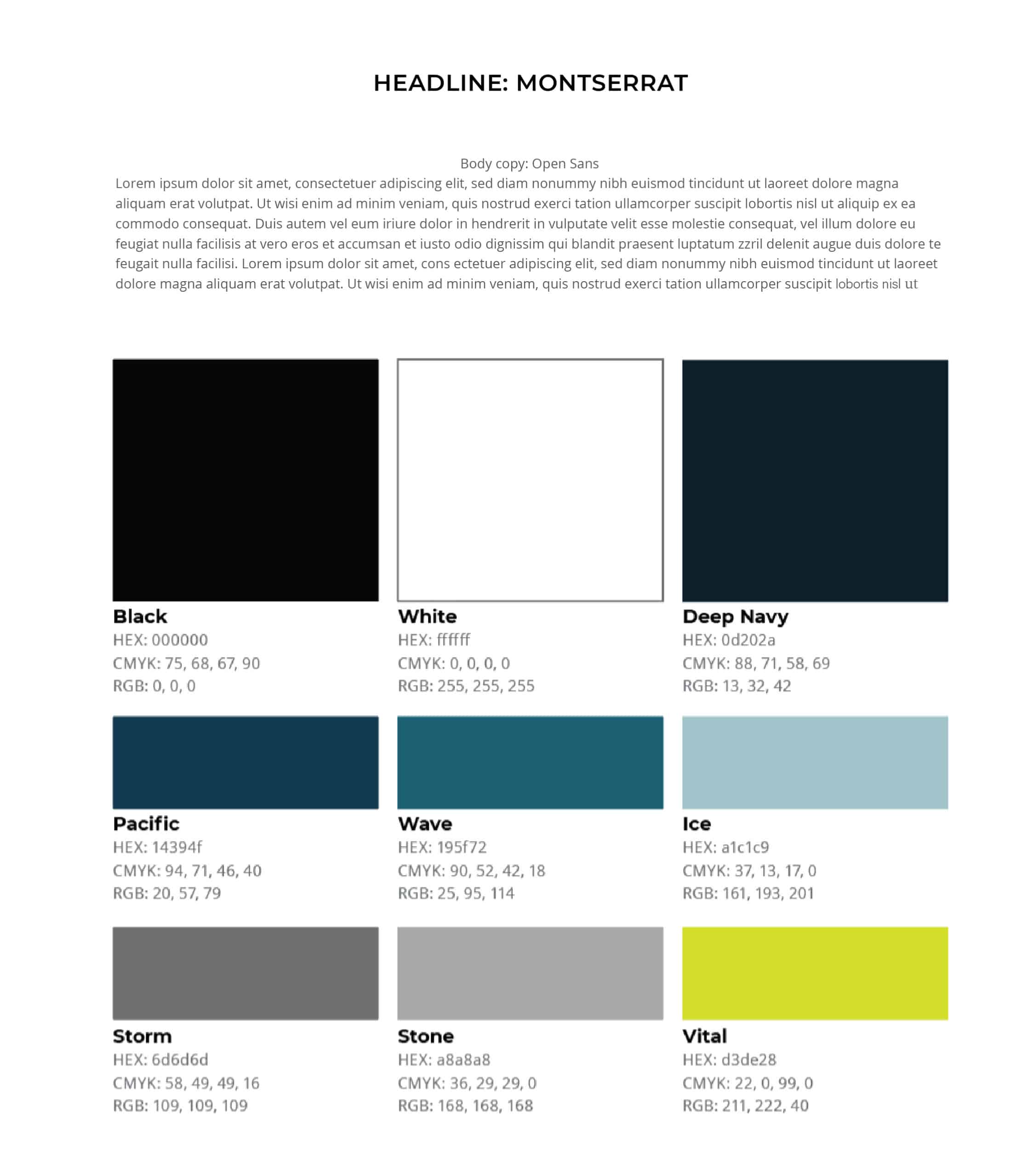 Fonts and Colors For Edge Theory Labs by Stellen Design Branding and Logo Design Agency in Los Angeles Ca