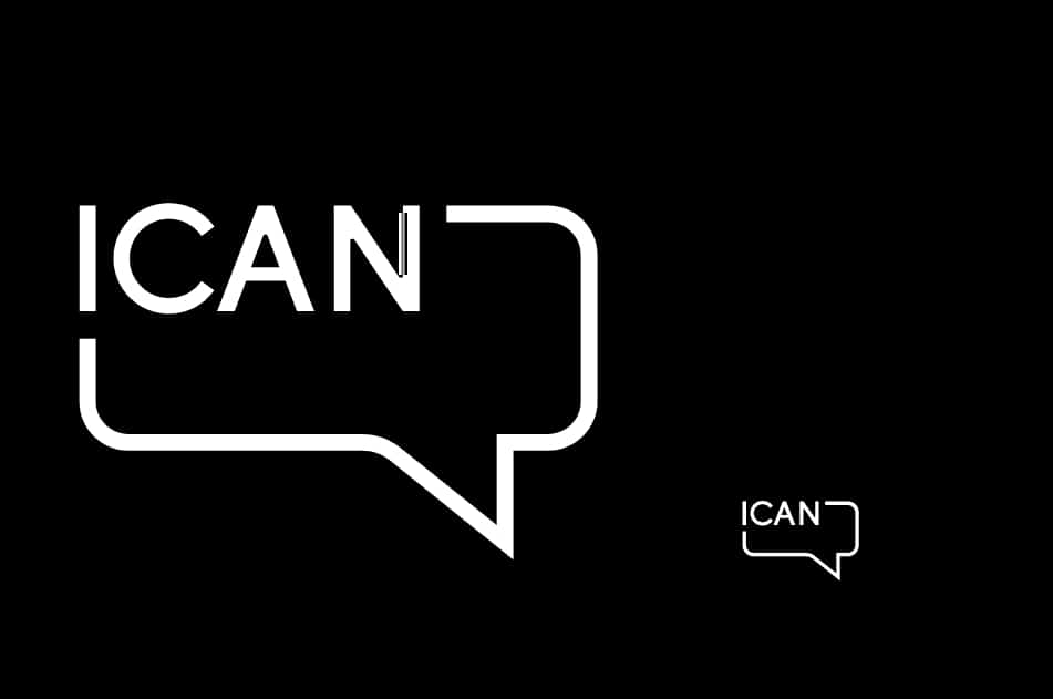 ICAN logo as an example of a GOOD logo on Stellen Design Branding Agencies blog post on what make a good logo