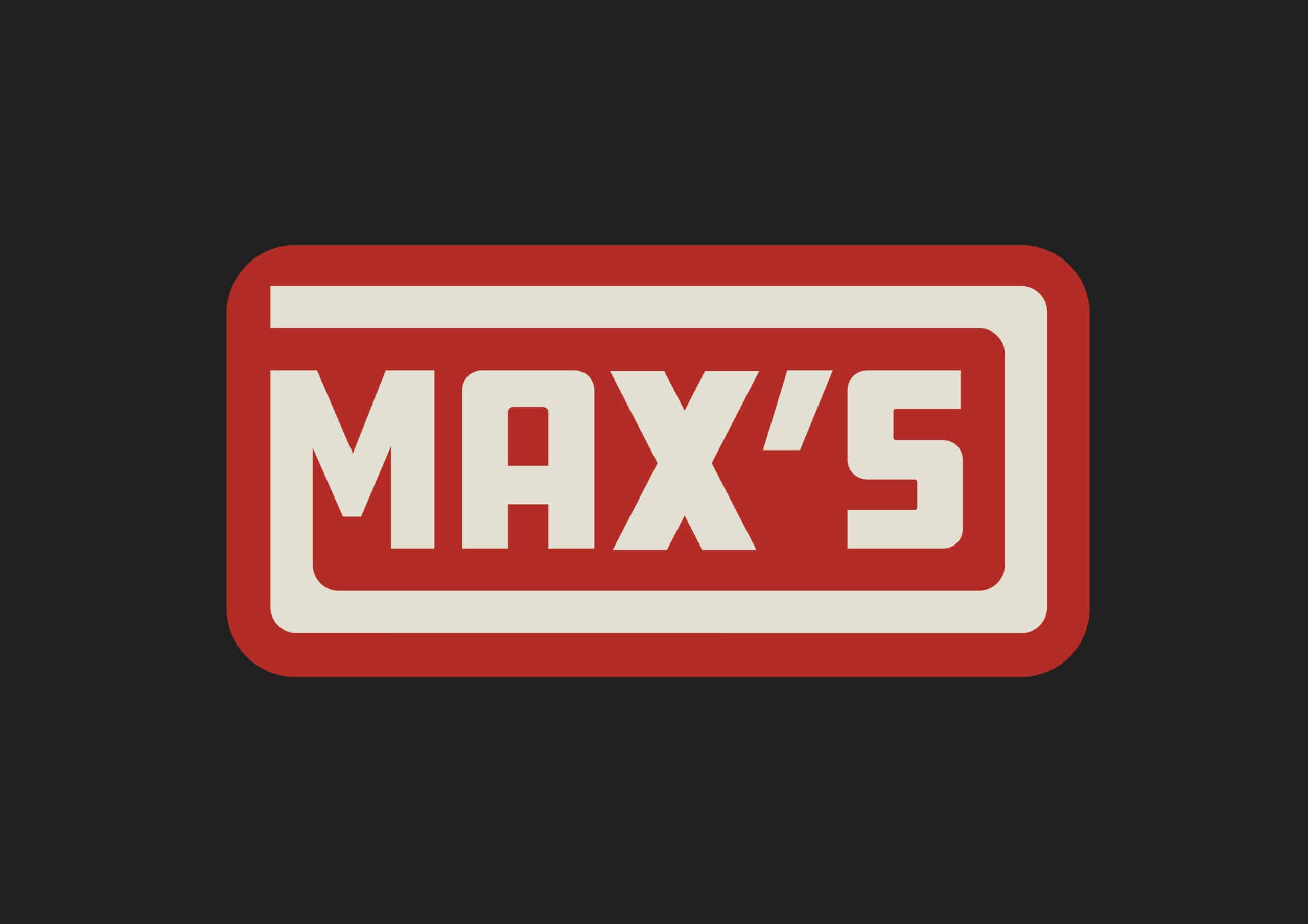 Maxs sports grill in Huntington Beach rebrand for hospitality groups by Stellen design branding and logo design agency in Los Angeles California